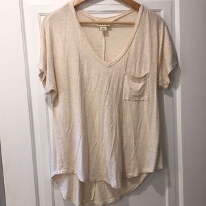 V-Neck Cream Shirt